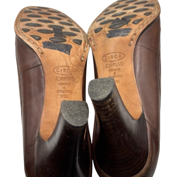 Joan & David Brown Leather Pumps Size 9.5 Heels Women’s Classic Heels - Picture 4 of 13